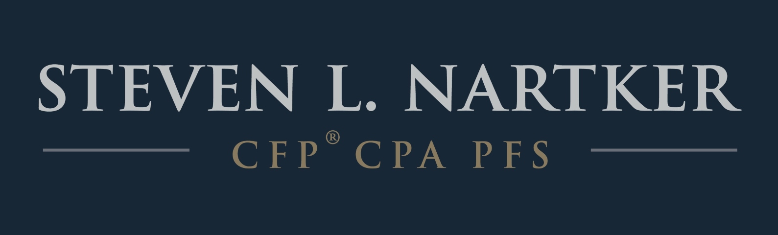 Steven L. Nartker, CFP CPA PFS